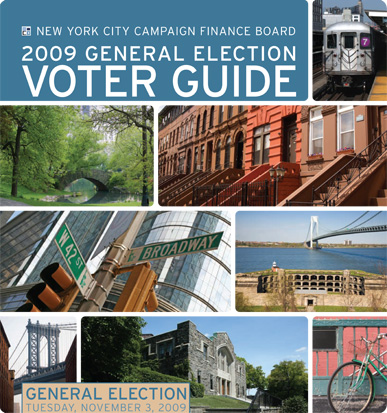 2009 Primary Election Voter Guide cover